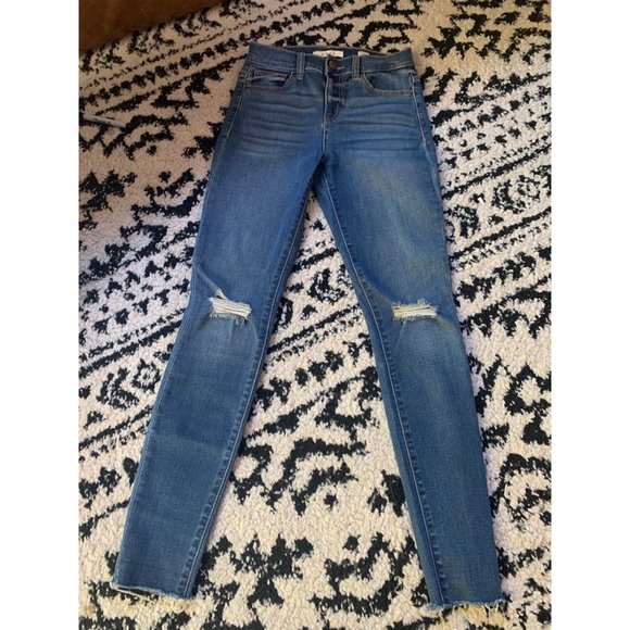 Sneak Peek Denim - Sneak peek SP Skinny ankle fray distressed  jeans